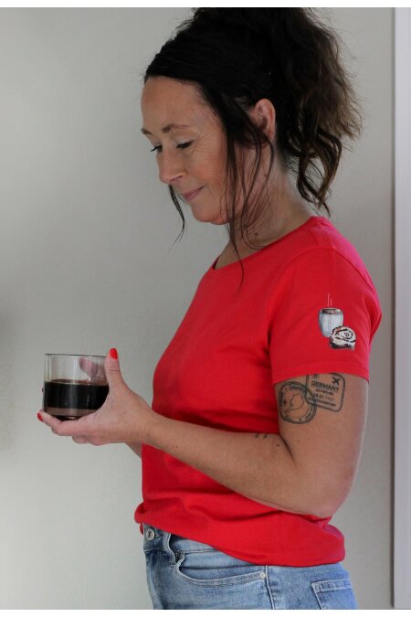 T-shirt KAFFE &amp; BULLE (fler frger)