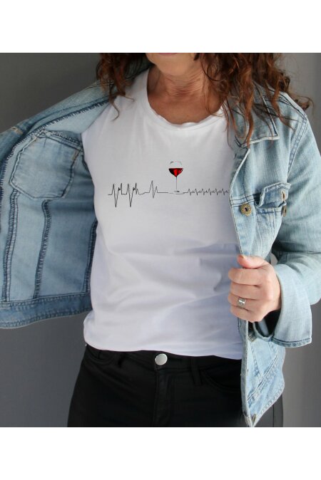 T-shirt VIN med hjrtslag