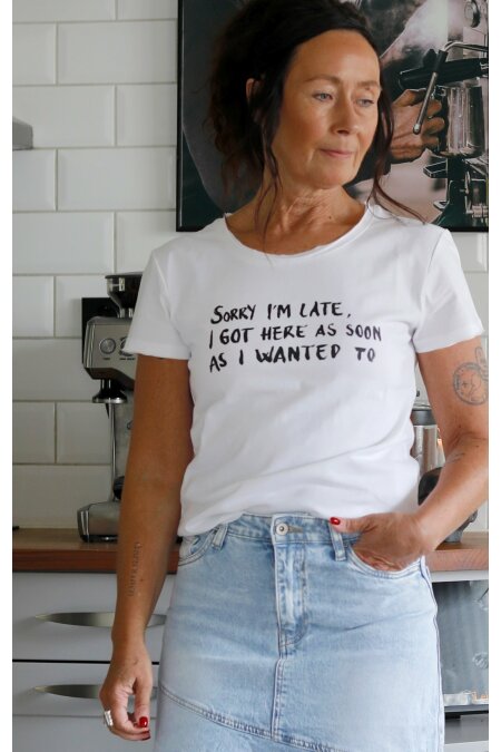 T.shirt SORRY I`M LATE (fler frger)