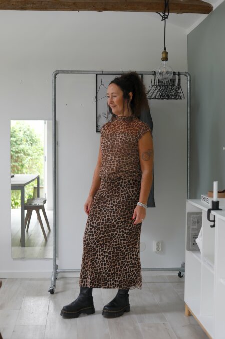 Kjol leopard MIRA (fler frger)