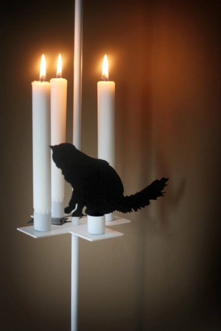 Katt för ljusstake Katt för ljusstake