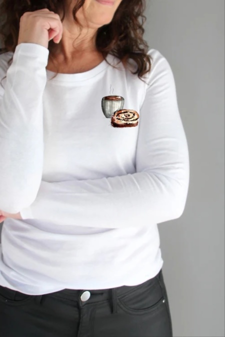 Långärmad t-shirt KAFFE & BULLE (fler färger) Långärmad t-shirt KAFFE & BULLE (fler färger)