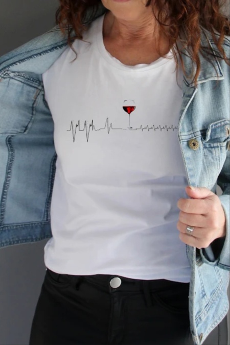 T-shirt VIN med hjärtslag T-shirt VIN med hjärtslag