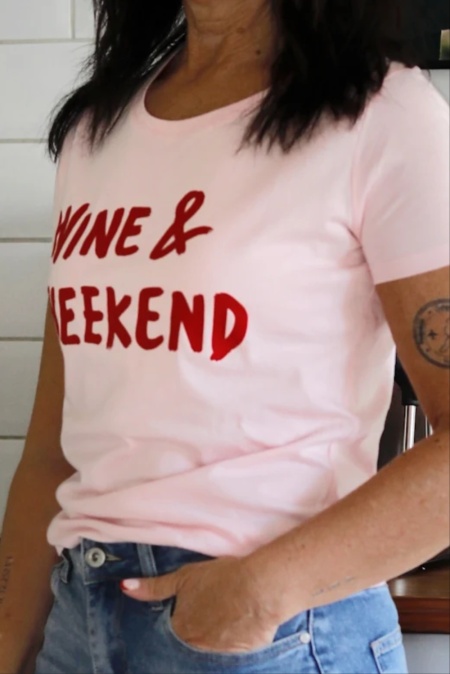 T-shirt WINE & WEEKEND  T-shirt WINE & WEEKEND