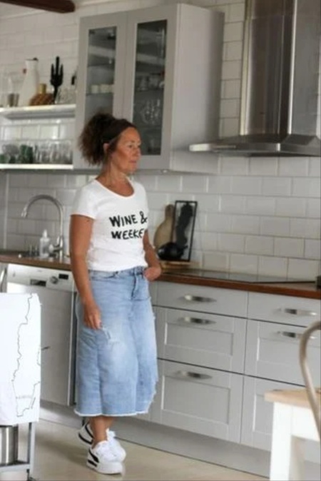 Denim kjol (finns endast XS kvar)