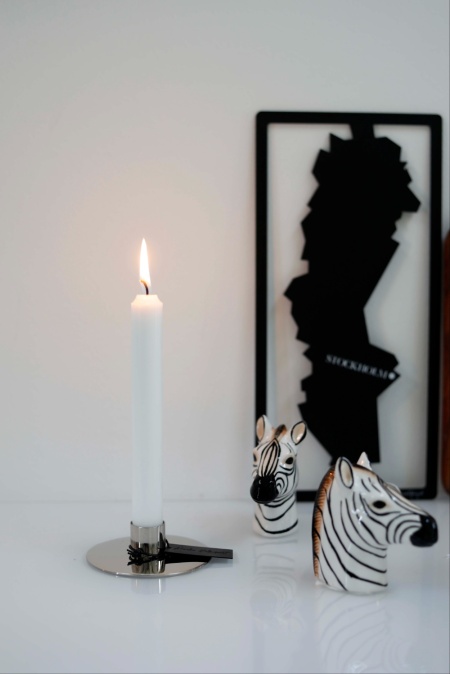 KLARA ljusstake f�rnicklad m�ssing