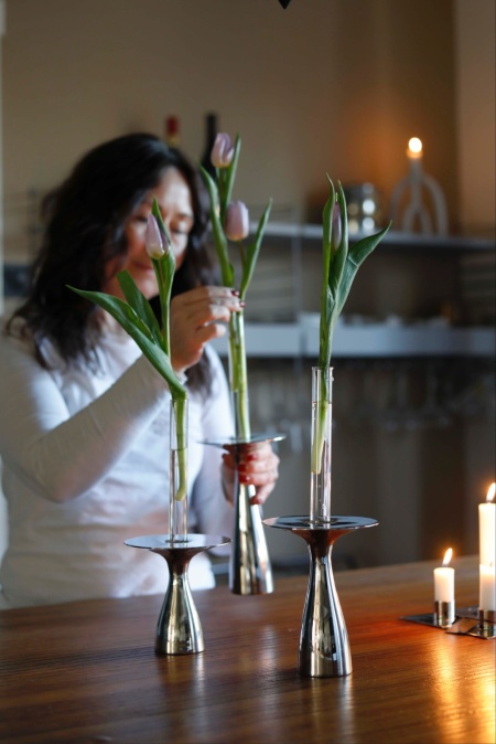 Glasr�r/vas till ljusstake