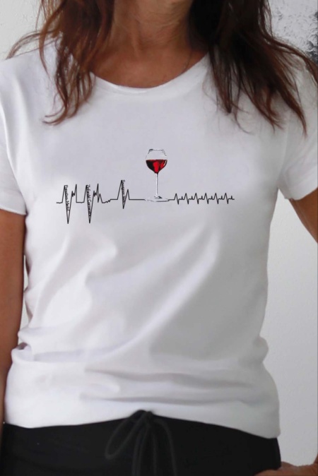 T-shirt VIN med hj�rtslag