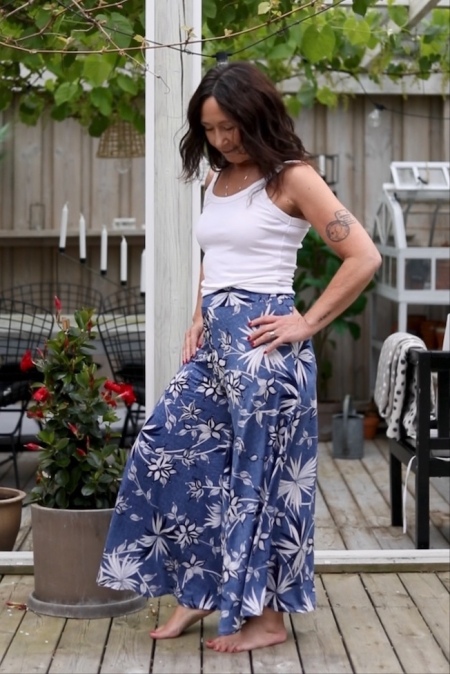 Byxkjol m�nstrad jeanslook
