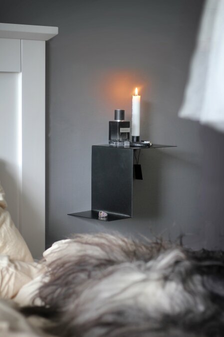 Sngbord GRYNING svart